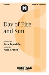 Day of Fire and Sun SSAA choral sheet music cover